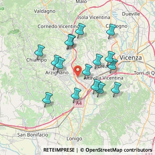 Mappa Via Cà Rotte, 36075 Montecchio Maggiore VI, Italia (6.7825)