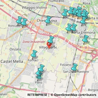 Mappa Traversa Decima Villaggio Sereno, 25125 Brescia BS, Italia (2.8675)