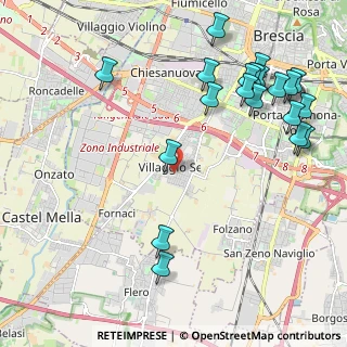 Mappa Traversa Decima Villaggio Sereno, 25125 Brescia BS, Italia (2.611)