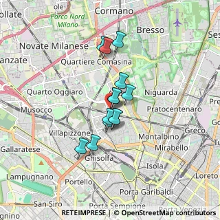 Mappa Via Carlo Montanari, 20161 Milano MI, Italia (1.16692)
