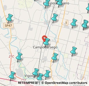 Mappa Via Rossignolo, 35011 Campodarsego PD, Italia (6.511)