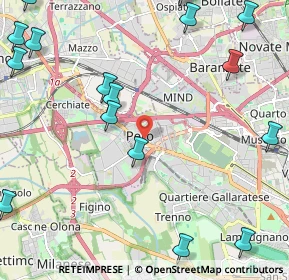 Mappa Via Milano, 20016 Pero MI, Italia (3.21667)
