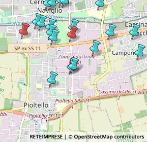 Mappa Via Torino, 20063 Pioltello MI, Italia (1.2045)