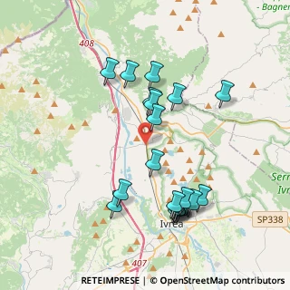 Mappa Via Monviso, 10013 Borgofranco d'Ivrea TO, Italia (3.8735)
