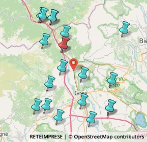 Mappa Via Monviso, 10013 Borgofranco d'Ivrea TO, Italia (9.199)