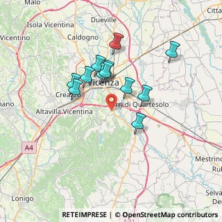 Mappa Via V.Emanuele Orlando, 36100 Vicenza VI, Italia (5.8525)