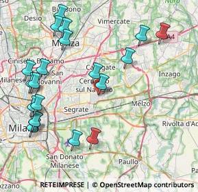 Mappa Via Firenze, 20063 Cernusco sul Naviglio MI, Italia (9.671)