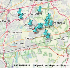 Mappa Via Firenze, 20063 Cernusco sul Naviglio MI, Italia (3.18133)