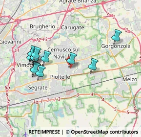 Mappa Via Firenze, 20063 Cernusco sul Naviglio MI, Italia (3.79615)