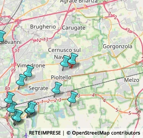 Mappa Via Firenze, 20063 Cernusco sul Naviglio MI, Italia (6.18133)