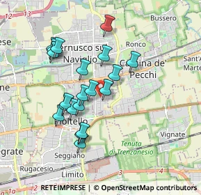 Mappa Via Firenze, 20063 Cernusco sul Naviglio MI, Italia (1.5925)