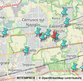 Mappa Via Firenze, 20063 Cernusco sul Naviglio MI, Italia (2.13833)