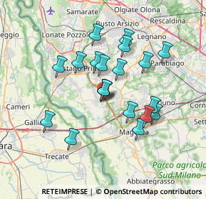 Mappa Via Papa Urbano Crivelli, 20012 Cuggiono MI, Italia (6.092)