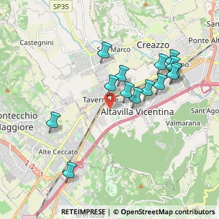 Mappa Via Carlo Rosselli, 36077 Altavilla Vicentina VI, Italia (1.915)