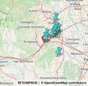 Mappa Via Carlo Rosselli, 36077 Altavilla Vicentina VI, Italia (8.68273)