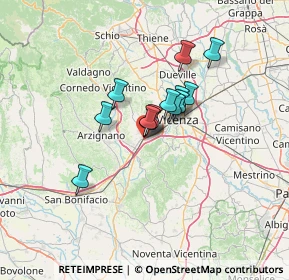 Mappa Via Carlo Rosselli, 36077 Altavilla Vicentina VI, Italia (8.76231)