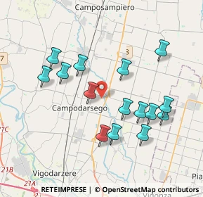 Mappa Via Tergola, 35011 Campodarsego PD, Italia (3.66133)