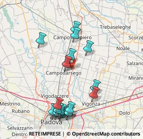 Mappa Via Tergola, 35011 Campodarsego PD, Italia (8.387)