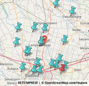 Mappa Via Tergola, 35011 Campodarsego PD, Italia (8.948)