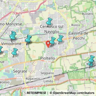 Mappa Via Pietro Nenni, 20096 Pioltello MI, Italia (2.83917)