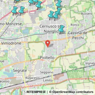 Mappa Via Pietro Nenni, 20096 Pioltello MI, Italia (3.83824)