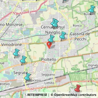 Mappa Via Pietro Nenni, 20096 Pioltello MI, Italia (3.10333)