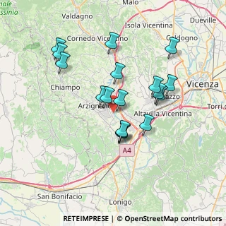 Mappa Via Ferraretta, 36071 Arzignano VI, Italia (6.47882)