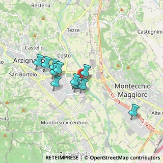 Mappa Via Ferraretta, 36071 Arzignano VI, Italia (1.45727)