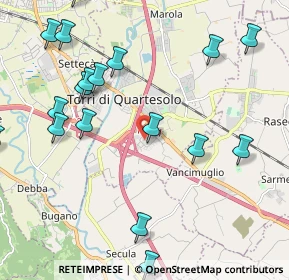 Mappa Centro Acquisti Le Piramidi, 36040 Torri di Quartesolo VI, Italia (2.691)