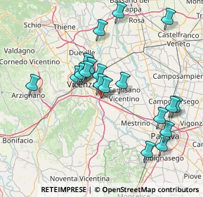 Mappa Centro Acquisti Le Piramidi, 36040 Torri di Quartesolo VI, Italia (14.62474)