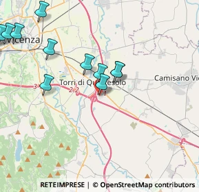 Mappa Centro Acquisti Le Piramidi, 36040 Torri di Quartesolo VI, Italia (5.06846)