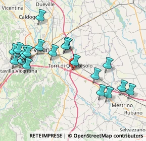 Mappa Centro Acquisti Le Piramidi, 36040 Torri di Quartesolo VI, Italia (9.033)