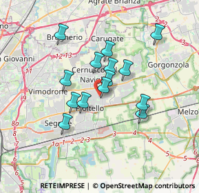 Mappa Via Walter Tobagi, 20063 Cernusco sul Naviglio MI, Italia (2.75786)