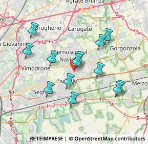 Mappa Via Walter Tobagi, 20063 Cernusco sul Naviglio MI, Italia (3.41308)