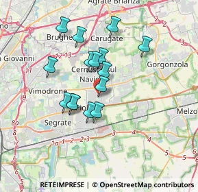 Mappa Via Walter Tobagi, 20063 Cernusco sul Naviglio MI, Italia (2.88)