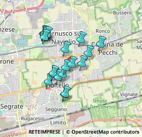 Mappa Via Walter Tobagi, 20063 Cernusco sul Naviglio MI, Italia (1.436)