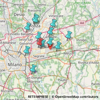 Mappa Via Pavia, 20063 Cernusco sul Naviglio MI, Italia (6.47692)
