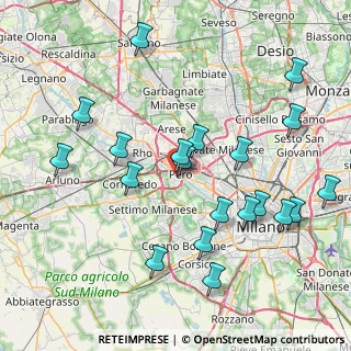 Mappa Via Oratorio, 20016 Pero MI, Italia (8.696)