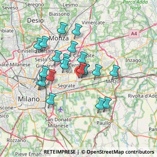 Mappa Via Roma, 20096 Pioltello MI, Italia (6.6045)