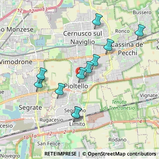 Mappa Via Roma, 20096 Pioltello MI, Italia (1.88909)