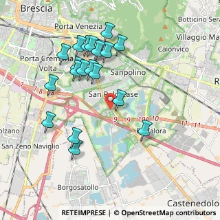 Mappa Via del Lapidario, 25134 Brescia BS, Italia (1.975)