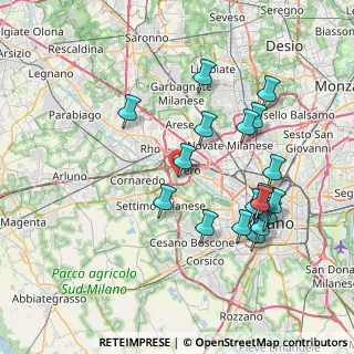 Mappa Via Giuseppe di Vittorio, 20016 Pero MI, Italia (7.76667)