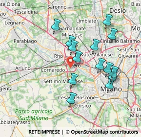 Mappa Via Giuseppe di Vittorio, 20016 Pero MI, Italia (7.06929)