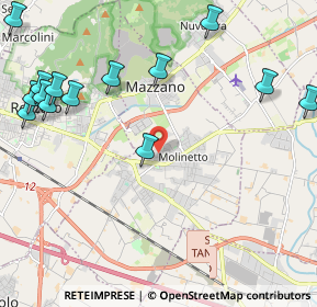 Mappa Via Donatori di Sangue, 25080 Molinetto BS, Italia (2.81071)