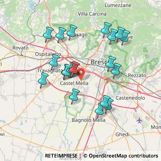 Mappa Via Cesare Deretti, 25131 Brescia BS, Italia (7.232)