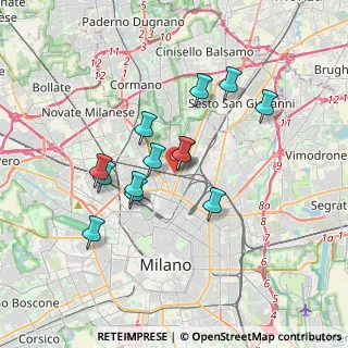 Mappa Via Siderno, 20162 Milano MI, Italia (2.95231)
