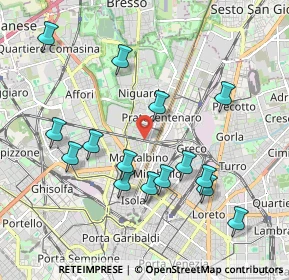 Mappa Via Siderno, 20159 Milano MI, Italia (2.01933)