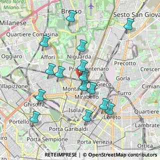 Mappa Via Siderno, 20159 Milano MI, Italia (1.93733)