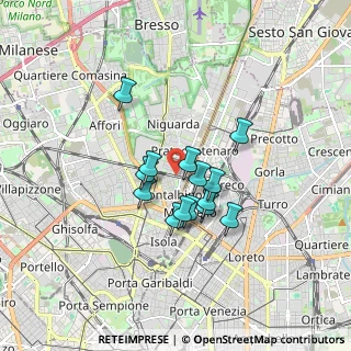 Mappa Via Siderno, 20159 Milano MI, Italia (1.23143)