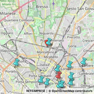 Mappa Via Siderno, 20162 Milano MI, Italia (3.45071)
